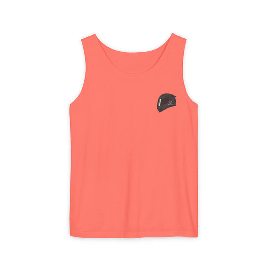 H2R Cool Backprint, Unisex Garment-Dyed Tank Top - 320+ Club Motorcycle Design