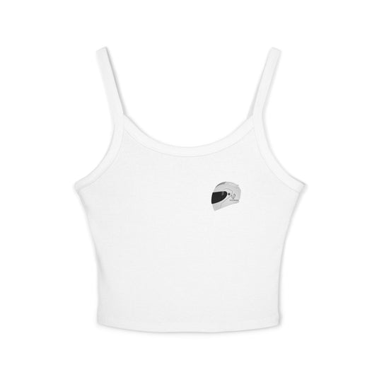 Racing Inspired Women's Spaghetti Strap Tank Top - Perfect for Bikers & Motor Enthusiasts