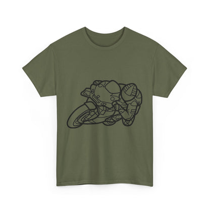 Motorcycle Adventure Tee - Shift and Go, Unisex Heavy Cotton T-Shirt, Biker Gift, Casual Wear, Motorbike Lover Apparel, Ride in Style