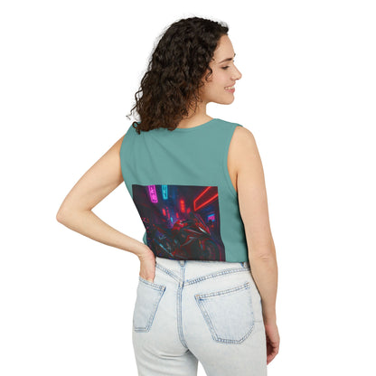 650r Backprint Cool Motorcycle Graphic Tank Top - Unisex Garment-Dyed