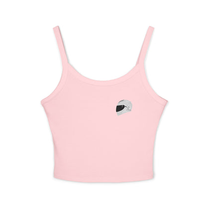 Racing Inspired Women's Spaghetti Strap Tank Top - Perfect for Bikers & Motor Enthusiasts