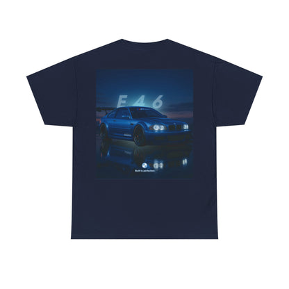 T-shirt graphique E46 Racing - Cadeau pour passionné d'automobile, T-shirt de course, Vêtements de sport automobile, Haut pour amoureux de voitures, Vêtements automobiles