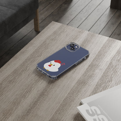 Coque transparente en forme de poulet, adorable coque pour amoureux des animaux, cadeau pour enfants, décoration de ferme, cadeau d'anniversaire