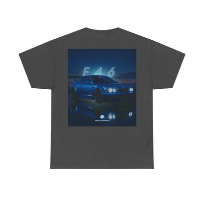 T-shirt graphique E46 Racing - Cadeau pour passionné d'automobile, T-shirt de course, Vêtements de sport automobile, Haut pour amoureux de voitures, Vêtements automobiles