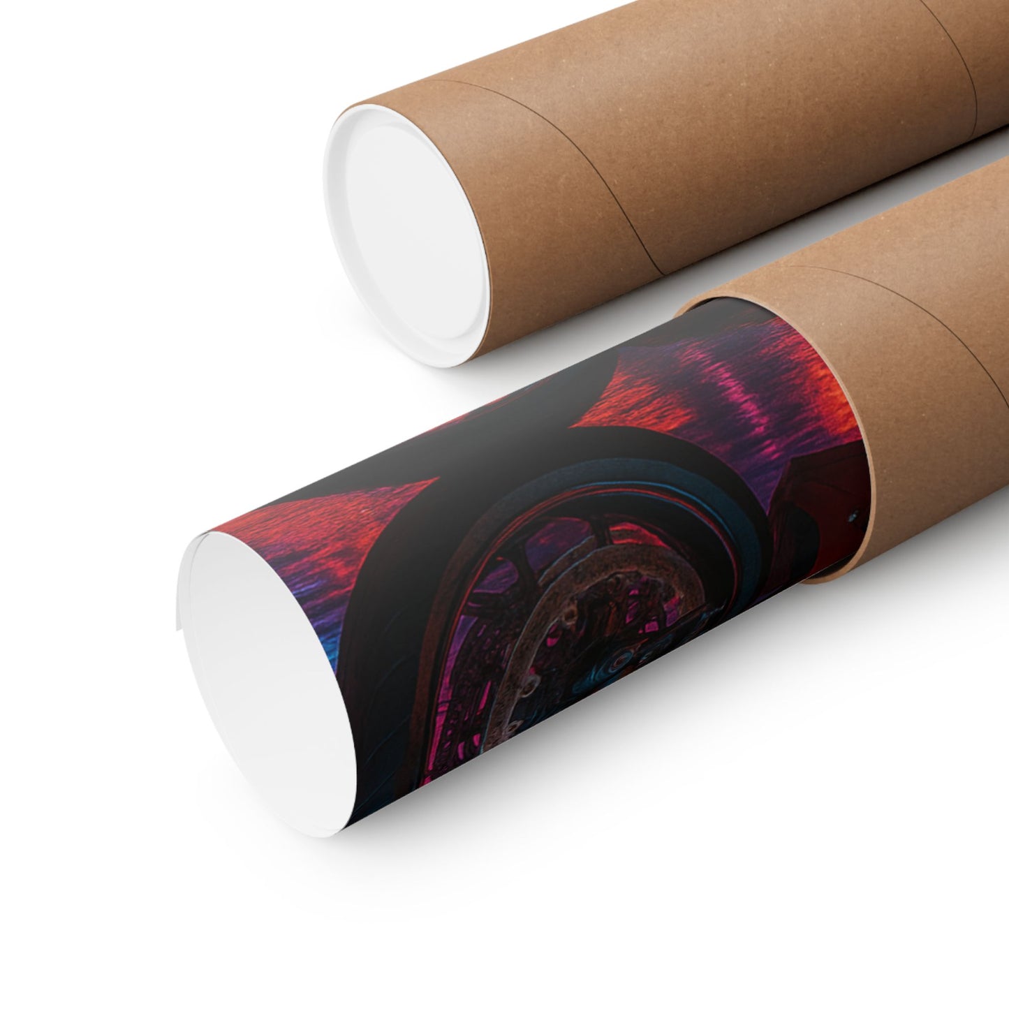 Affiche verticale mate néon moto 650r - Speed ​​&amp; Velocity Art