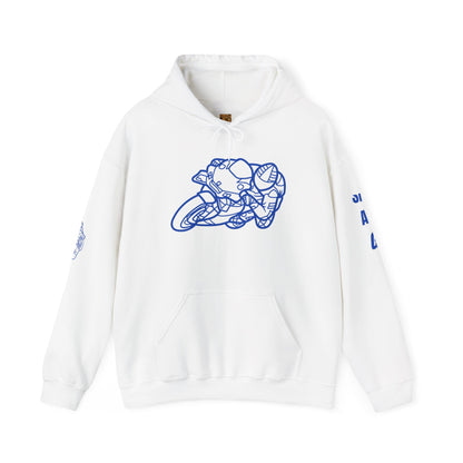 Motorcycle Design Hoodie, Perfect for Bikers, Gift for Riders, Cozy Streetwear, Unisex Sweatshirt, Casual Outfit for Adventures