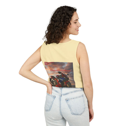 Fireblade Unisex Garment-Dyed Tank Top - Motorcycle Enthusiast Design