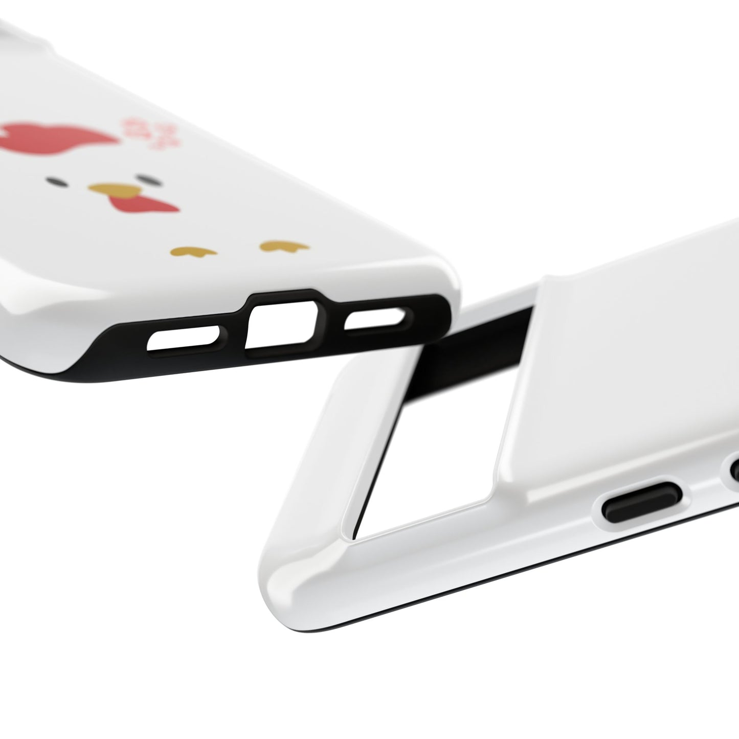 Cute Chicken Phone Case, Tough Cases for Animal Lovers, Valentine's Gift, Farmhouse Decor, Unique Mobile Accessories, Heart Design