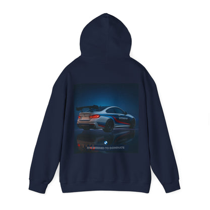 Engineered to Dominate Racing Hoodie - Unisex Heavy Blend Sweatshirt for Car Enthusiasts