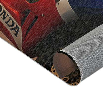 Motorcycle Area Rug - Fireblade Supremacy Design for Bike Enthusiasts