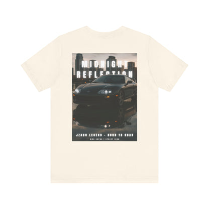 Midnight Reflection Unisex Tee, Casual Streetwear, Car Lovers Gift, Graphic T-Shirt, Everyday Wear, Urban Outfit