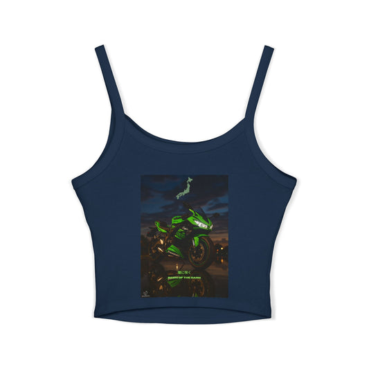 Zx6r Motorcycle Lover's Spaghetti Strap Tank Top | Perfect for Riders & Summer Adventures