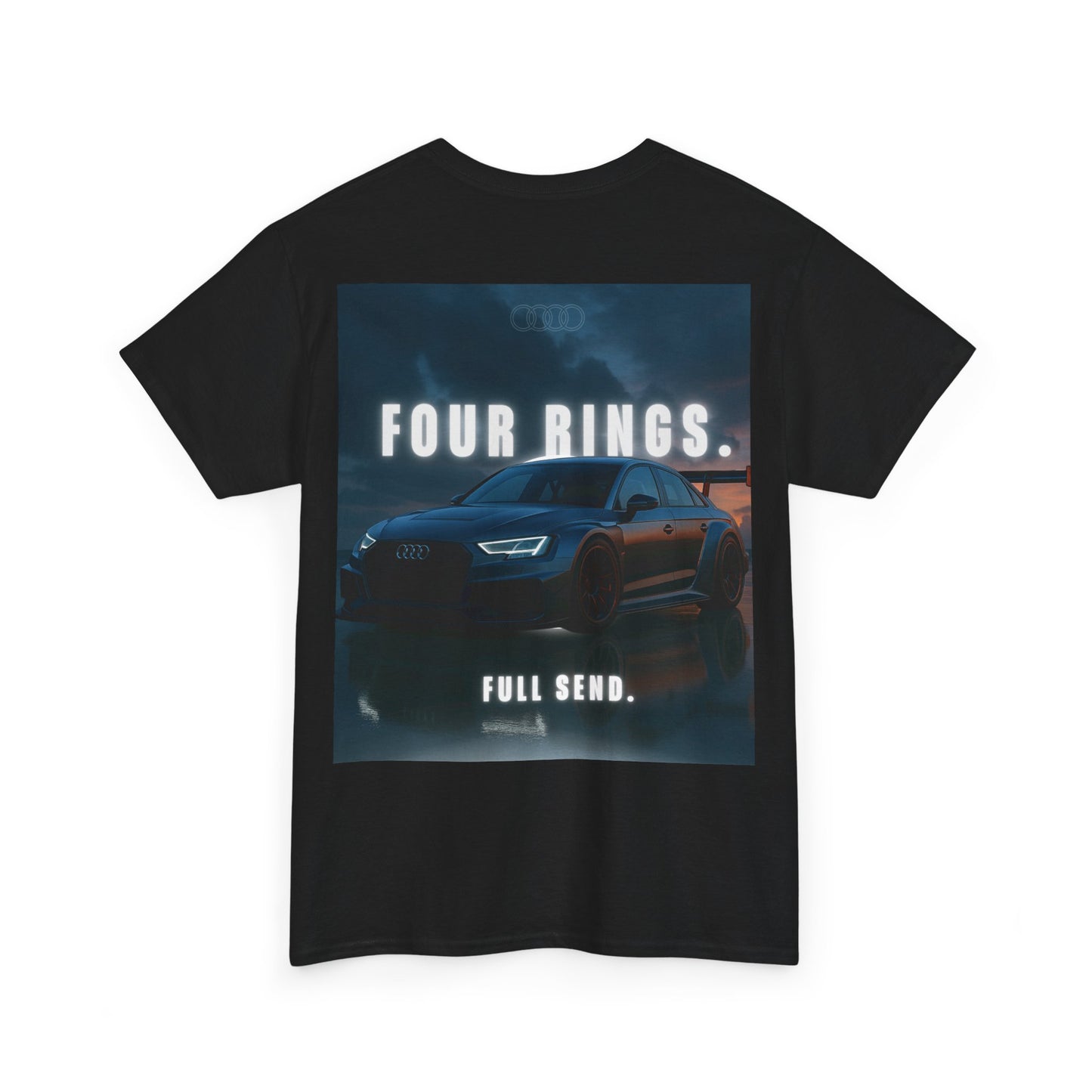 Audi Racing Unisex Heavy Cotton Tee, Car Enthusiast Gift, Motorsport Shirt, Racing Fan Apparel, Automotive Graphic Tee