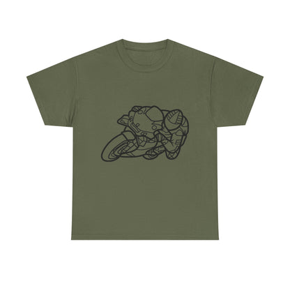 Motorcycle Adventure Tee - Shift and Go, Unisex Heavy Cotton T-Shirt, Biker Gift, Casual Wear, Motorbike Lover Apparel, Ride in Style