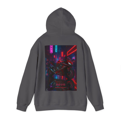 650r Motorcycle Urban Vibes Unisex Hoodie - Neon Night Design