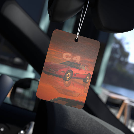 Retro C4 Car Air Freshener - Vintage Automotive Aroma Decoration