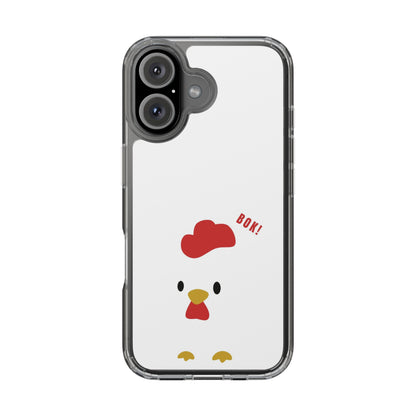 Chicken Design Clear Phone Case, Cute Animal Phone Cover, Fun Gift for Kids, Pet Lovers, Birthday Present, Travel Accessory