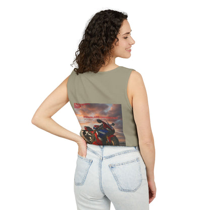 Fireblade Unisex Garment-Dyed Tank Top - Motorcycle Enthusiast Design