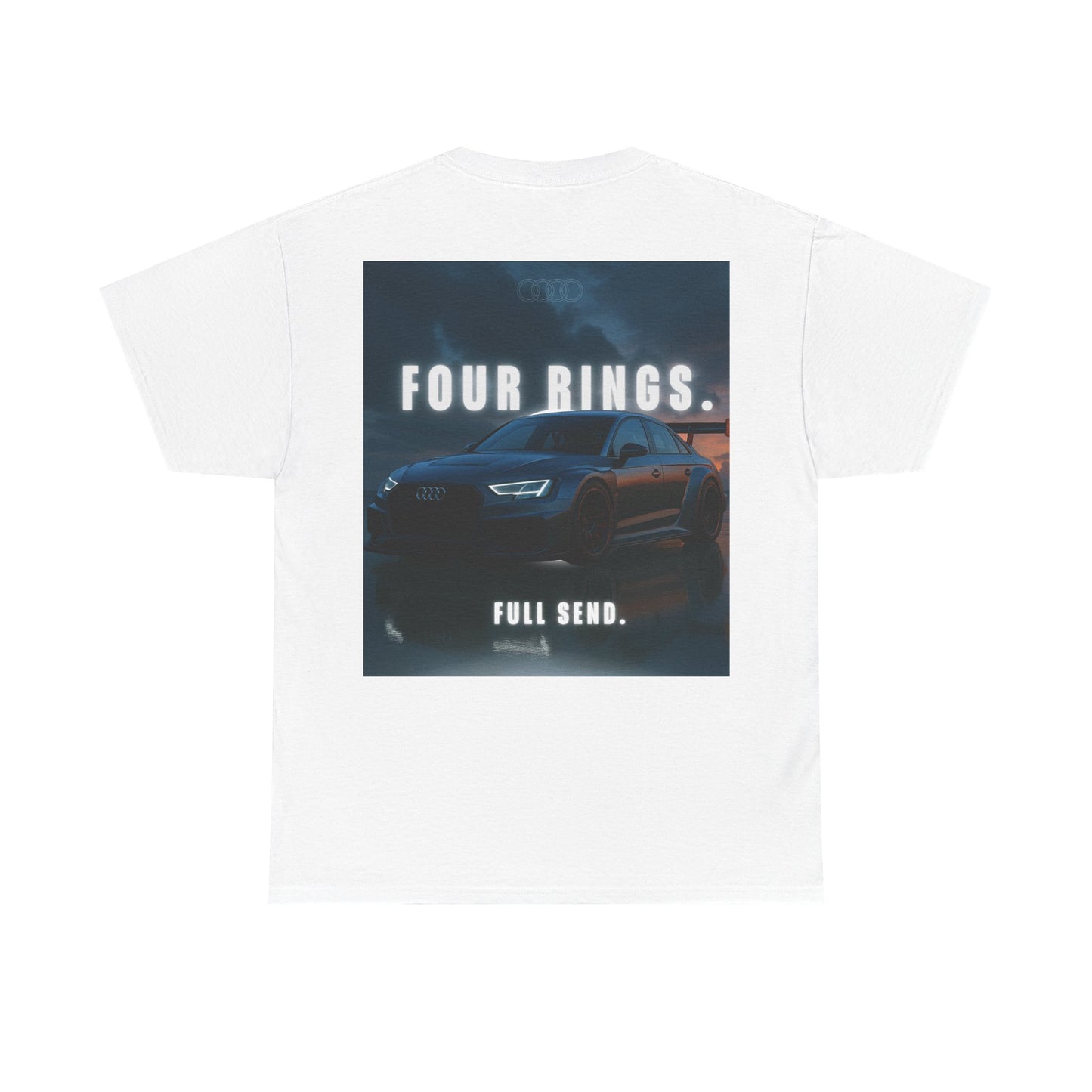 Audi Racing Unisex Heavy Cotton Tee, Car Enthusiast Gift, Motorsport Shirt, Racing Fan Apparel, Automotive Graphic Tee