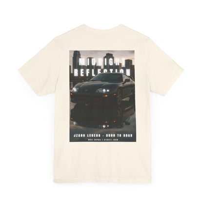 Midnight Reflection Unisex Tee, Casual Streetwear, Car Lovers Gift, Graphic T-Shirt, Everyday Wear, Urban Outfit