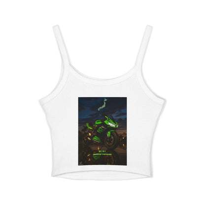 Zx6r Motorcycle Lover's Spaghetti Strap Tank Top | Perfect for Riders & Summer Adventures