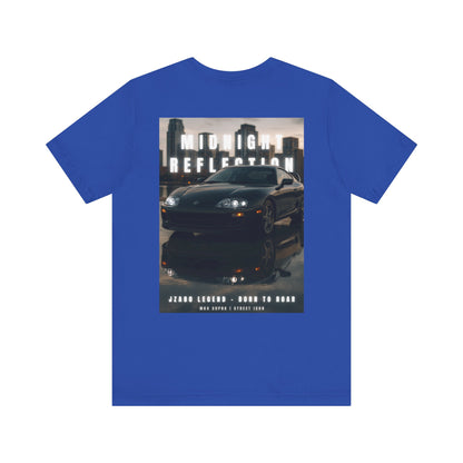 Midnight Reflection Unisex Tee, Casual Streetwear, Car Lovers Gift, Graphic T-Shirt, Everyday Wear, Urban Outfit