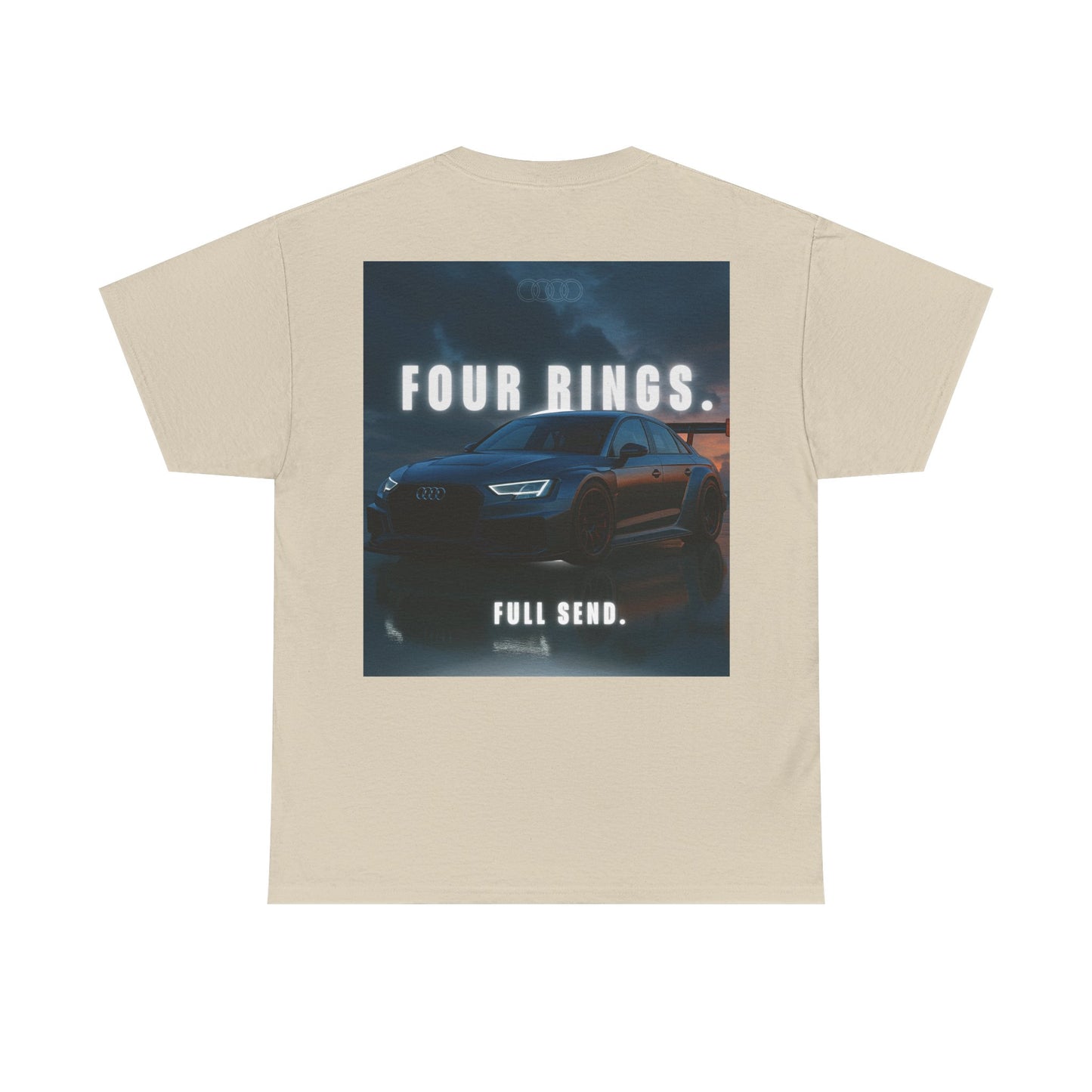 Audi Racing Unisex Heavy Cotton Tee, Car Enthusiast Gift, Motorsport Shirt, Racing Fan Apparel, Automotive Graphic Tee