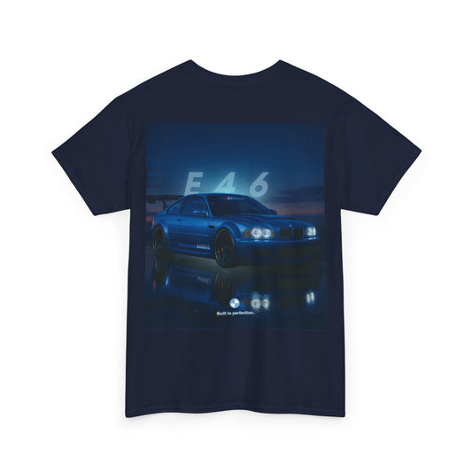 T-shirt graphique E46 Racing - Cadeau pour passionné d'automobile, T-shirt de course, Vêtements de sport automobile, Haut pour amoureux de voitures, Vêtements automobiles