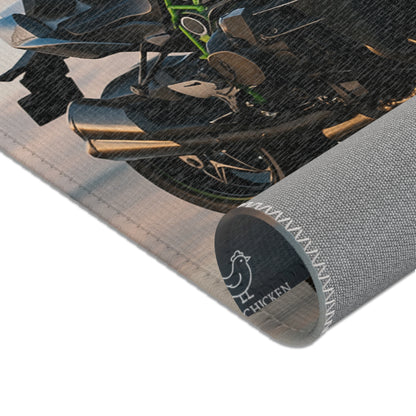H2R Ruuuug Motorcycle Enthusiast Area Rug - 320+ Club Design for Bikers