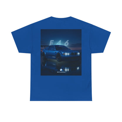 T-shirt graphique E46 Racing - Cadeau pour passionné d'automobile, T-shirt de course, Vêtements de sport automobile, Haut pour amoureux de voitures, Vêtements automobiles