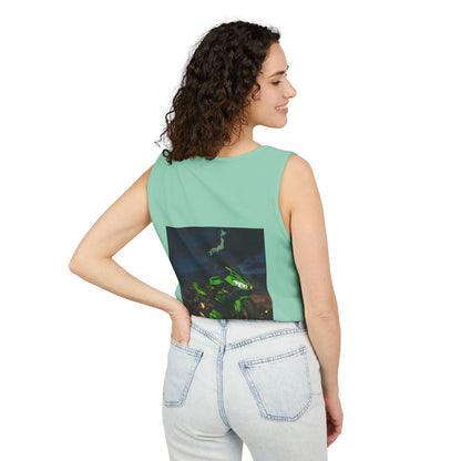 Zx6r Backprint Nice Custom Motorcycle Graphic Tank Top - Unisex Garment-Dyed