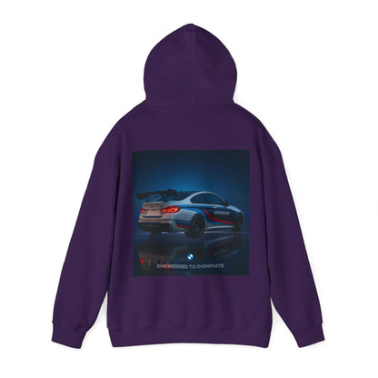 Engineered to Dominate Racing Hoodie - Unisex Heavy Blend Sweatshirt for Car Enthusiasts