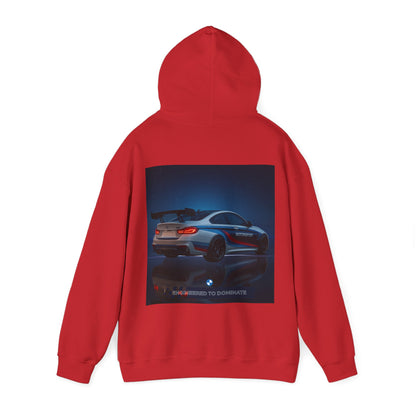 Engineered to Dominate Racing Hoodie - Unisex Heavy Blend Sweatshirt for Car Enthusiasts