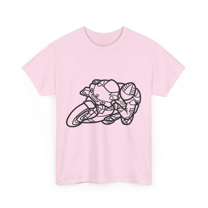 Motorcycle Adventure Tee - Shift and Go, Unisex Heavy Cotton T-Shirt, Biker Gift, Casual Wear, Motorbike Lover Apparel, Ride in Style