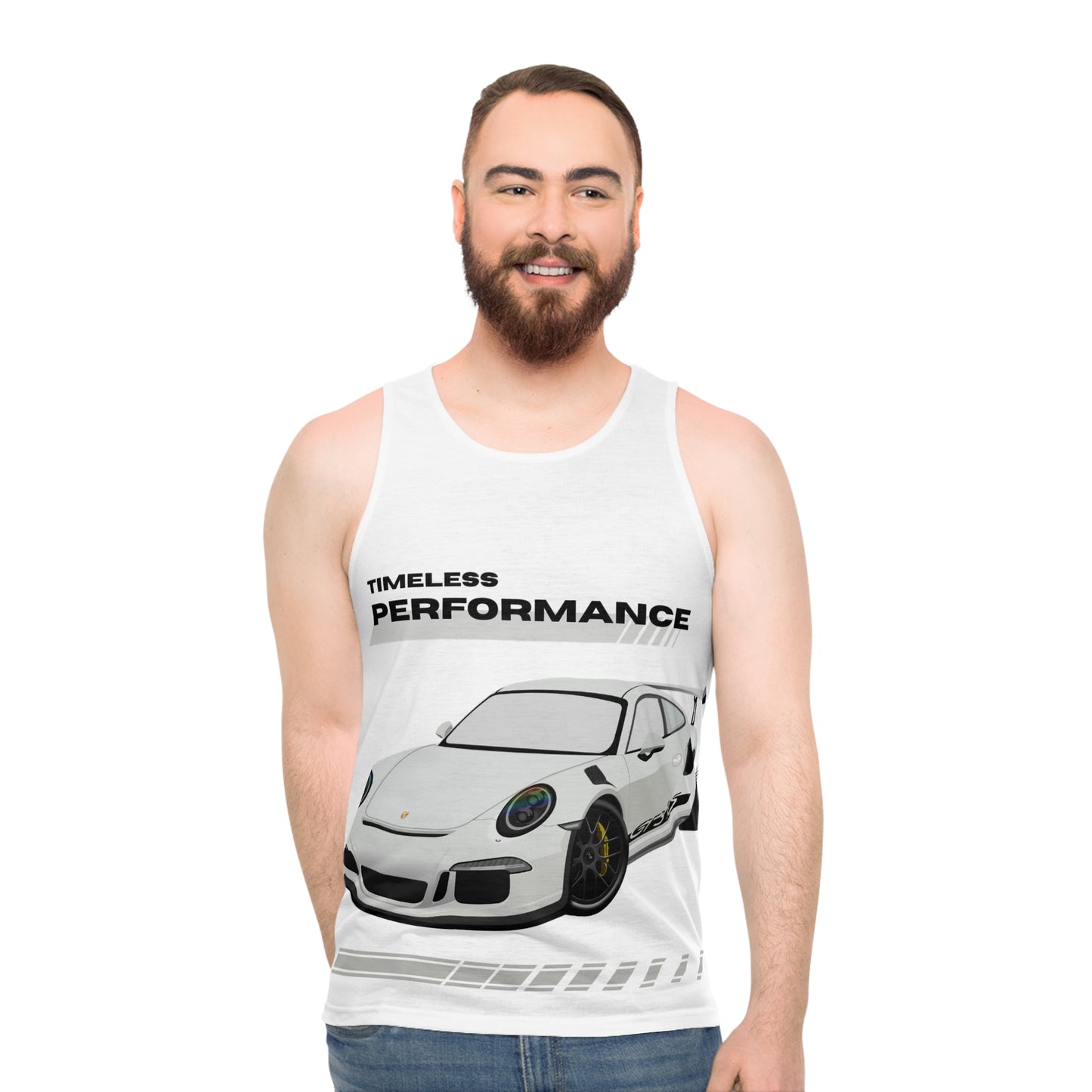 Débardeur unisexe intemporel, vêtement de course, cadeau pour passionné d'automobile, vêtements de sport pour l'été, t-shirt automobile