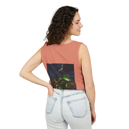 Zx6r Backprint Nice Custom Motorcycle Graphic Tank Top - Unisex Garment-Dyed