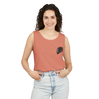 650r Backprint Cool Motorcycle Graphic Tank Top - Unisex Garment-Dyed