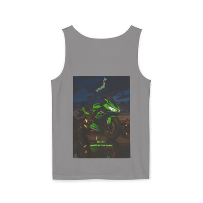 Zx6r Backprint Nice Custom Motorcycle Graphic Tank Top - Unisex Garment-Dyed