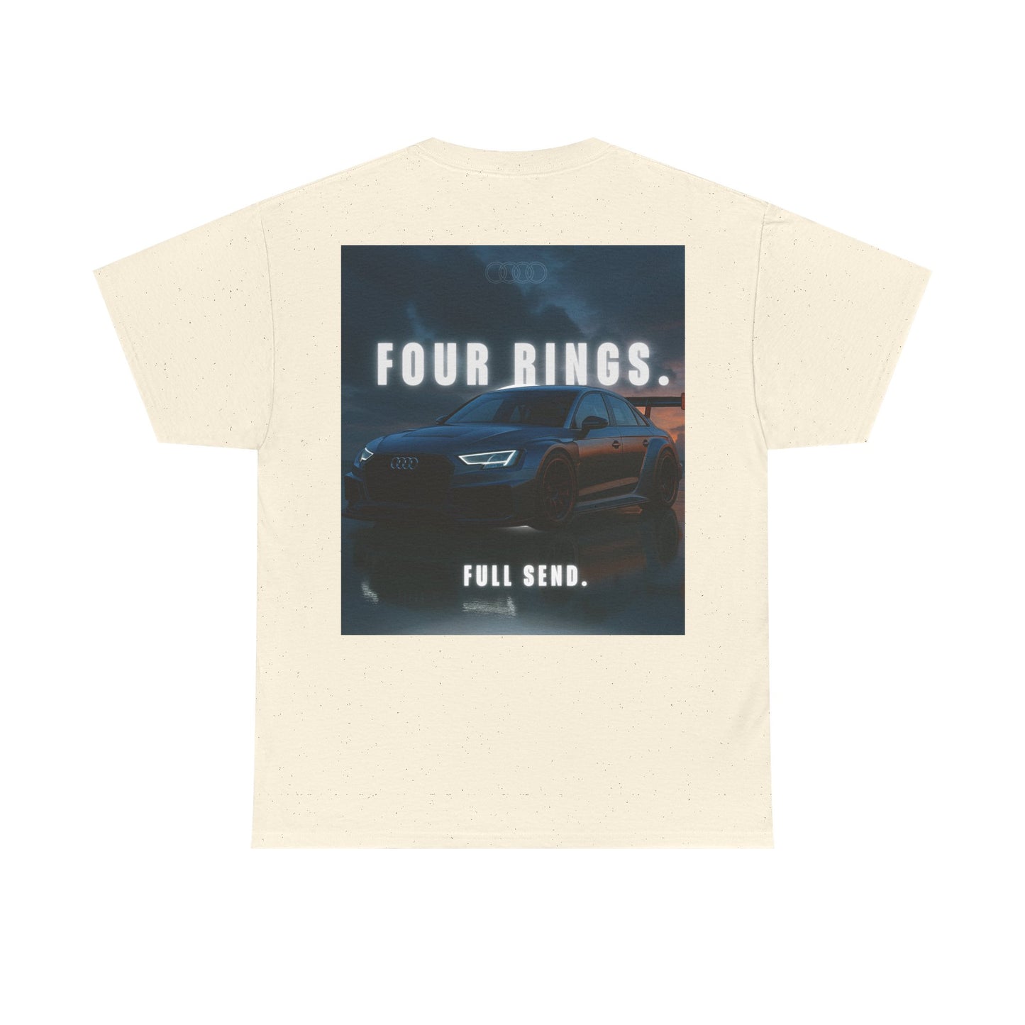 Audi Racing Unisex Heavy Cotton Tee, Car Enthusiast Gift, Motorsport Shirt, Racing Fan Apparel, Automotive Graphic Tee