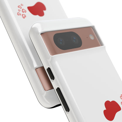 Cute Chicken Phone Case, Tough Cases for Animal Lovers, Valentine's Gift, Farmhouse Decor, Unique Mobile Accessories, Heart Design