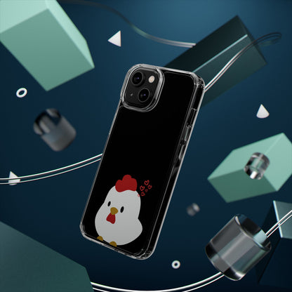 Coque transparente en forme de poulet, adorable coque pour amoureux des animaux, cadeau pour enfants, décoration de ferme, cadeau d'anniversaire