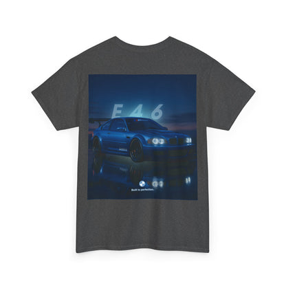 T-shirt graphique E46 Racing - Cadeau pour passionné d'automobile, T-shirt de course, Vêtements de sport automobile, Haut pour amoureux de voitures, Vêtements automobiles