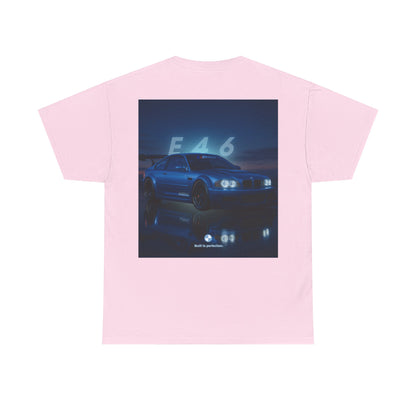 T-shirt graphique E46 Racing - Cadeau pour passionné d'automobile, T-shirt de course, Vêtements de sport automobile, Haut pour amoureux de voitures, Vêtements automobiles