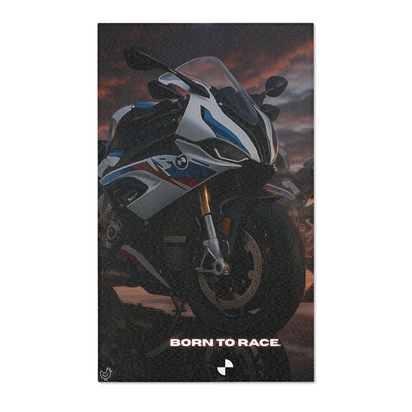 s1000rr Motorcycle Area Rug - Born to Race