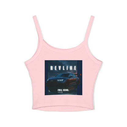 Audi Racing Inspired Backprint Spaghetti Strap Tank Top