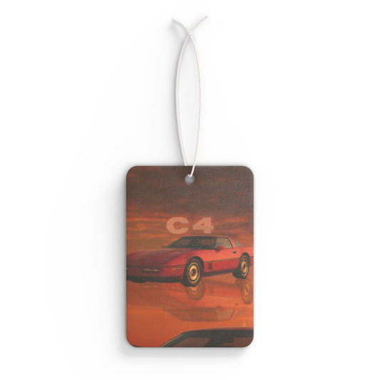 Retro C4 Car Air Freshener - Vintage Automotive Aroma Decoration