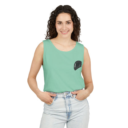 Zx6r Backprint Nice Custom Motorcycle Graphic Tank Top - Unisex Garment-Dyed