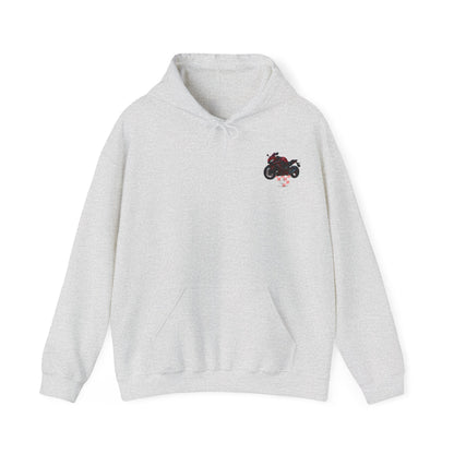 650r Motorcycle Urban Vibes Unisex Hoodie - Neon Night Design