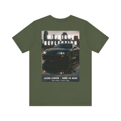 Midnight Reflection Unisex Tee, Casual Streetwear, Car Lovers Gift, Graphic T-Shirt, Everyday Wear, Urban Outfit