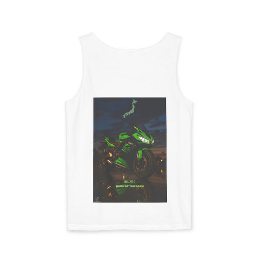 Zx6r Backprint Nice Custom Motorcycle Graphic Tank Top - Unisex Garment-Dyed